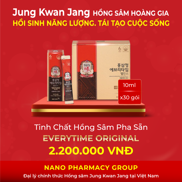 Tinh chất hồng sâm pha sẵn KGC Jung Kwan Jang Everytime Original